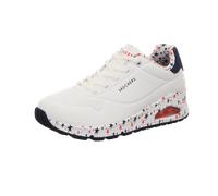 Skechers - Schnürschuhe Profilsohle flach weiß - Gr. - 39