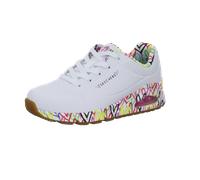 Skechers - Schnürschuhe Profilsohle flach Weiß - Gr. - 41