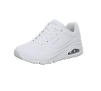 Skechers - Schnürschuhe Profilsohle flach Weiß - Gr. - 42
