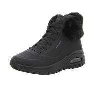 Skechers - Schnürstiefel flach gefüttert black - Gr. - 36