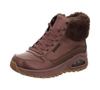 Skechers - Schnürstiefel flach gefüttert braun - Gr. - 40