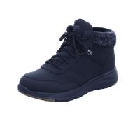 Skechers - Schnürstiefel flach gefüttert schwarz - Gr. - 38