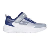 Skechers Sneaker Microspec Advance Kinder – Lederimitat/Textil, sportlich – Gr. 36, Navy/Grau