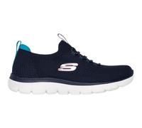 Skechers Damen Sneaker Summits Top Player Blau Navy Knit mit Teal-Pink-Akzenten Größe 43