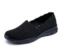 Skechers Seager - Stat Damen Sandalen | Modern Comfort Lässig, luftgekühlter Memory-Schaum, Stretch-Passform, maschinenwaschbar, vegan