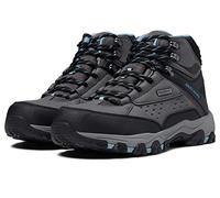 Skechers Selmen My Turf Damen-Wanderschuh, Charcoal Duraleather Mesh Black Blue Tri, 38 EU