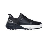 Slip-On Sneaker SKECHERS "SIZZLE-SNOOP SIZZLE SLIP-INS PAISLEY", Herren, Gr. 42, schwarz-weiß (schwarz, weiß), Leder, modisch, Schuhe, Snoop Dogg Sneaker, Sneaker zum Schlupfen (68992238-42) schwarz, 