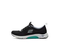 Skechers Skech-AIR Arch FIT M Damen,Frauen Halbschuhe,Sportschuhe,Freizeitschuhe,Schnellschnürung,Woman,Lady,Ladies,Halbschuhe,Schwarz,37 EU
