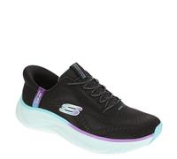 Skechers Skech Cloud Perfectly Plush-Sneaker für Damen, Schwarzes Mesh-Synthetik-Multi-Besatz, 37 EU