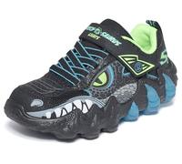 Skechers Skech-o-Saurus Lights 2.0 Sneaker für Jungen, Schwarz/Blau/Limette, 11 Little Kid