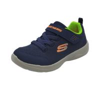 Skechers Stepz 2.0 Mini Wanderer Sportschuhe EU 23 Navy Textile / Synthetic / Lime & Orange Trim