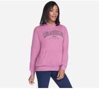 Skechers SKECH-SWEATS Destination Kapuzenpullover in Rose, Größe XL