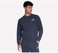 Skechers SKECHCLOUD Elevate Crew in Grau/Blau, Größe 2XL