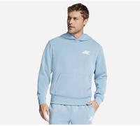 Skechers SKECHCLOUD Elevate Kapuzenpullover in Weiss/Blau, Größe XL