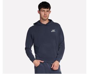Skechers SKECHCLOUD Elevate Kapuzenpullover Jacke in Grau/Blau, Größe Groß
