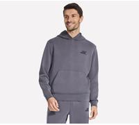 Skechers SKECHCLOUD Elevate Kapuzenpullover Jacke in Schwarz/Grau, Größe 2XL