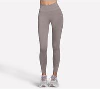 Skechers SKECHDREAM Wrap Full Length High-Waisted Legging in Grau/Braun, Größe XL