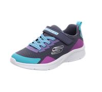 Skechers 302348L CCMT Sneaker, Charcoal Synthetic/Multi Trim, 32 EU