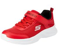 Skechers Skechers Boys, Sneaker, Red Textile/Synthetic/Black & Silver Trim,