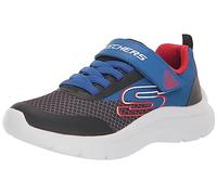 Skechers Boys Sneaker, Royal & Black Textile/Synthetic/Red & WHI, 37.5 EU