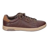 SKECHERS | Skechers Cavell Hensley Herren Freizeitschuh - Bequeme braune Schuhe - Schnürschuh - Luftgekühlter Memory Foam - Bequem - Lässiger Stil - M