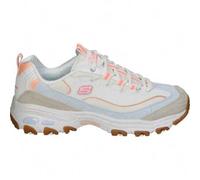 SKECHERS | Skechers D'Lites Me Time Damen-Sneaker - Beige Sneaker mit Details - Schnür-Sneaker - Track-Sohle - Lässiger Stil - Bequem und vielseitig -