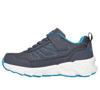 Sneaker SKECHERS "SKECHERS ELITE SPORT TREAD", Kinder, Gr. 33, grau (grau, blau), Lederimitat, sportlich, Schuhe, Trekkingschuh mit waterproof, Größenschablone zum Download (87332545-33) grau, blau