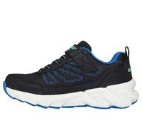 Sneaker SKECHERS "SKECHERS ELITE SPORT TREAD", Mädchen, Gr. 34, schwarz (schwarz, blau), Lederimitat, Schuhe Sneaker, Trekkingschuh mit waterproof, Größenschablone zum Download (52712667-34) schwarz,