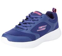 Skechers Skechers Girls, Sneaker, Navy Textile/Pink Trim,