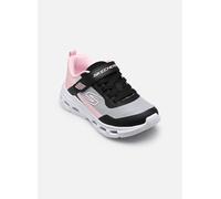 Sneaker SKECHERS "SKECHERS GLIDE-STEP AERO", Mädchen, Gr. 33, schwarz, multi, Lederimitat, Textil, Schuhe Sneaker, Sportschuh mit Klett, Größenschablone zum Download (63611414-33) schwarz, multi