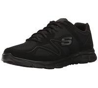 Skechers Skechers Satisfaction 58350-BBK, Herren Sneaker, Schwarz (Black 58350-BBK), 43 EU (9 UK)
