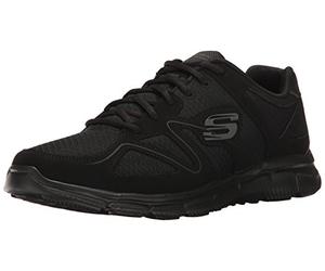 Skechers Skechers Satisfaction 58350-BBK, Herren Sneaker, Schwarz (Black 58350-BBK), 43 EU (9 UK)