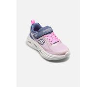 Skechers Mädchen S-Lights: Sola Glow 2.0 - Dazzle Steps Sneaker in Grau/Rosa, Größe 27