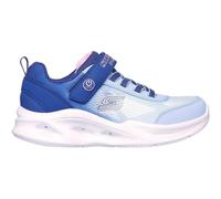 Sneaker SKECHERS "SKECHERS SOLA GLOW", Kinder, Gr. 33, blau (navy, hellblau), Textil, Glitzer, sportlich, Schuhe, Blinkschuh, LED Schuh, Klettschuh mit blinkender Sohle (74905143-33) navy, hellblau