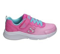 SKECHERS | Skechers Sole Swifters Cutie Walk Sneakers für Mädchen - Rosa und Blauer Sneaker mit Details - Sneaker mit Klettverschluss und elastischen