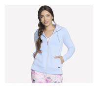 Skechers SkechLuxe Elevate Full Zip Damen Kapuzensweater, weiß S