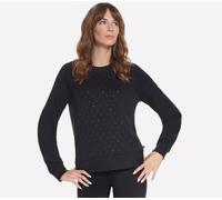 Skechers Skechluxe Elevate Shine Crew Top in Schwarz, Größe Klein