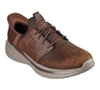 Skechers Slade Zachary Textil Herren Dunkelbraune Weite Schnürschuhe EU 40,5 / UK 7