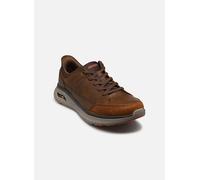 Sneaker SKECHERS "Skechers Sneaker Leder", Herren, Gr. 46, braun, Leder, Schuhe Sneaker (38651645-46) braun
