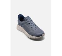 Skechers Bobs Squad Chaos - Solid Step Herren Slipper, blau, Größe 42 42