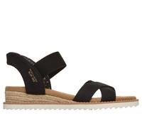 Skechers Slip-ins: BOBS Desert Kiss - Golden Lily Shoes in Schwarz, Größe 36, Vegan, in der Maschine waschbar