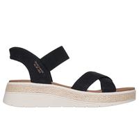 Skechers Damen Bobs Sun Ray-Bright Take Hands Free Slip-ins Sandale, Schwarz/Weiß, 38 EU