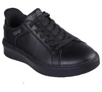 Skechers Herren Court Break-Double Vented Hands Freee Slip-In-Sneaker, Schwarz/Schwarz, 41 EU