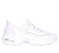 Skechers Slip-ins: D'Lites Sneaker in Weiss/Silber, Größe 37