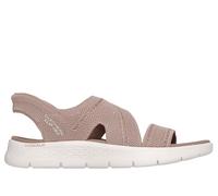 Skechers Slip-ins: GO WALK Flex Sandal - Belle in Nature Brown/Gray, Größe 40, Vegan