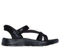 Skechers Slip-ins: GO WALK Flex Sandal - Illuminate in Schwarz, Größe 41, Vegan, in der Maschine waschbar