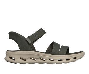 Skechers Slip-ins: GO WALK Glide-Step 2.0 Sandal - Ella in Grün, Größe 39, Vegan, in der Maschine waschbar