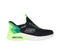 Skechers Kinderschuhe SLIP-INS: MICROSPEC MAX - BRISK-STRIPE in Schwarz 30