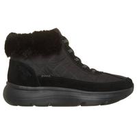 Winterstiefelette SKECHERS "ON-THE-GO ENCORE-MAISIE", Damen, Gr. 39, schwarz unifarben, Leder, Textil, Schuhe Winterstiefelette, Boots, elastischen Schnürsenkeln, Skechers Hands Free Slip-ins (8134391