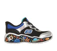 Skechers Slip-ins: Play Scene - Power Scouts Sneaker in Schwarz/Silber, Größe 24, in der Maschine waschbar